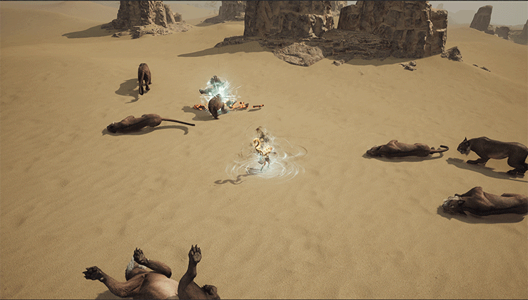 살내리 춤 덕분에 사냥 성능이 파격적으로 좋아졌다 (사진출처: 아스달 연대기 공식 홈페이지)